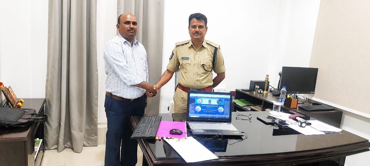 Respected Tirupati East Zone DSP M. Bhaktavatsalam inaugurated the DSC question papers.